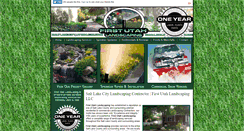 Desktop Screenshot of firstutahlandscaping.com